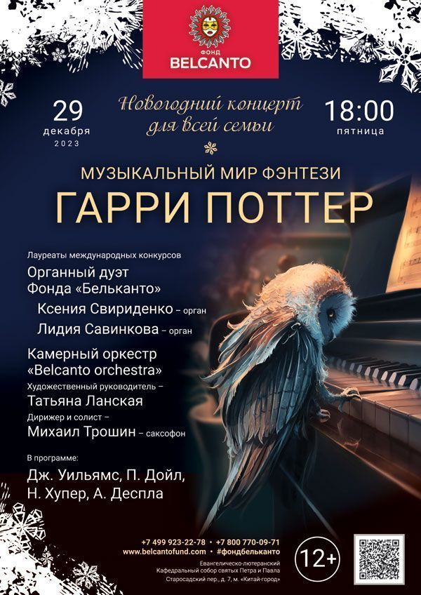 Новогодний концерт для всей семьи. «Музыкальный мир фэнтези: Гарри Поттер»